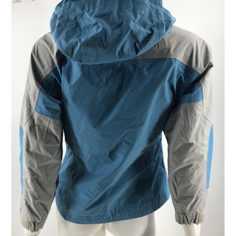 North Face HyVent Blue & Gray Girl’s Jacket - Picture 4 of 7